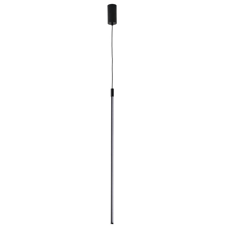 Black LED Stick Pendant Light with White Acrylic Diffuser by Bethel - view 2