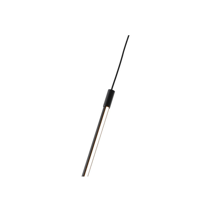 Black LED Stick Pendant Light with White Acrylic Diffuser by Bethel - view 4