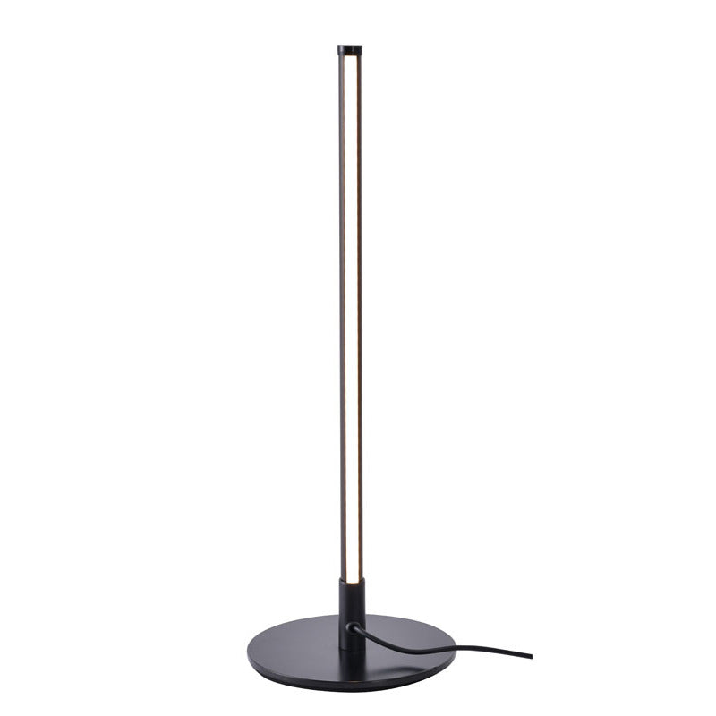 Black Linear LED Stick Table Lamp with White Acrylic Diffuser by Bethel