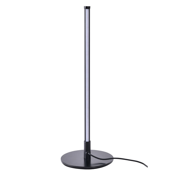 Black Linear LED Stick Table Lamp with White Acrylic Diffuser by Bethel - view 2