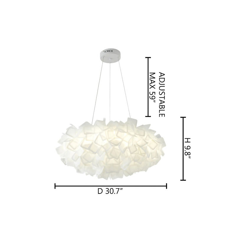 Acrylic Cloud Chandelier with Hardware by Bethel - view 20