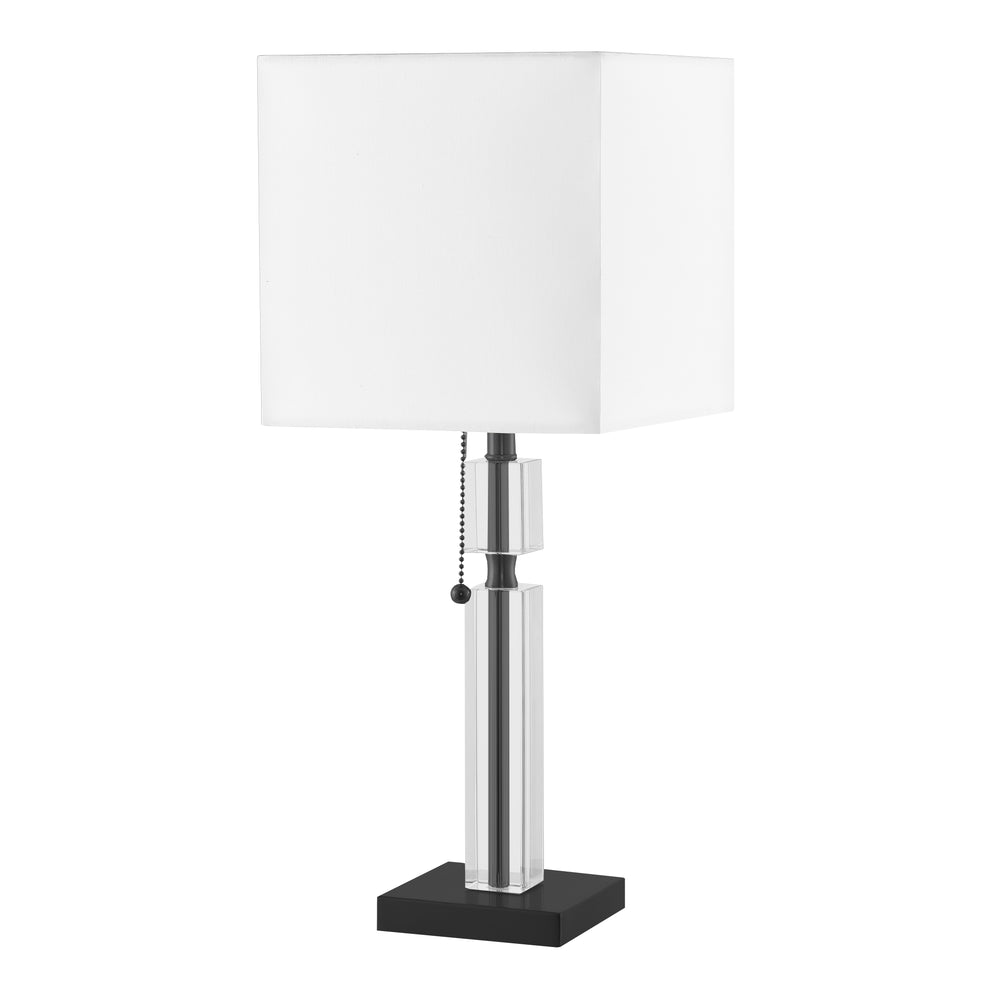 Fernanda 1 Light Incandescent Table Lamp in Matte Black by Dainolite