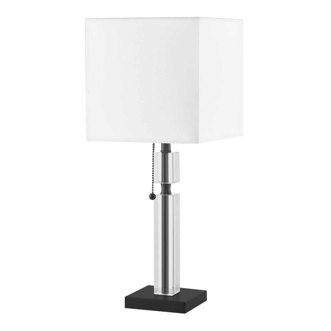 Fernanda 1 Light Incandescent Table Lamp in Matte Black by Dainolite