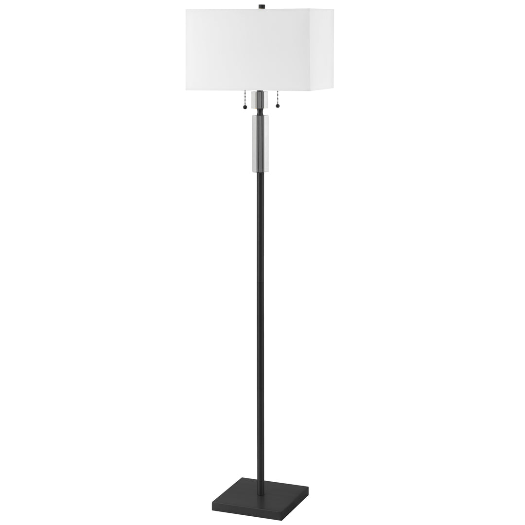 Fernanda 2 Light Incandescent Floor Lamp in Matte Black by Dainolite