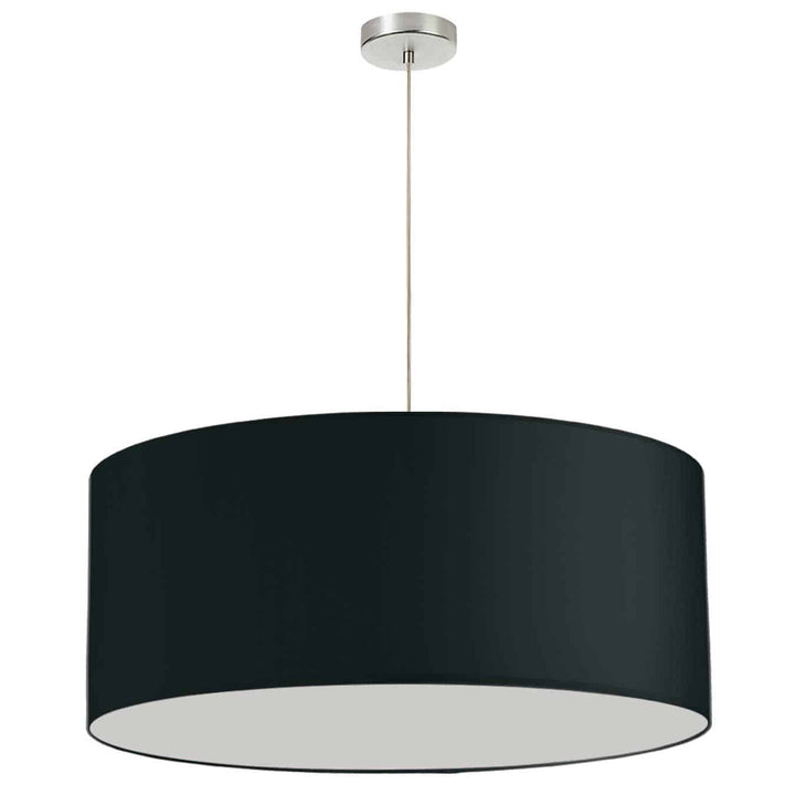 Oversized Drum 1 Light in Satin Chrome by Dainolite