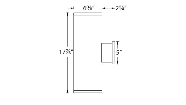 Tube Architectural 6" Extended Single Wall Mount
