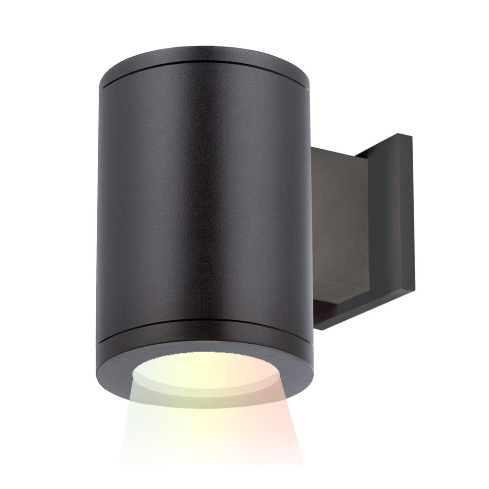 Tube Architectural 5" Color Changing Single Wall Mount in Black by WAC Lighting