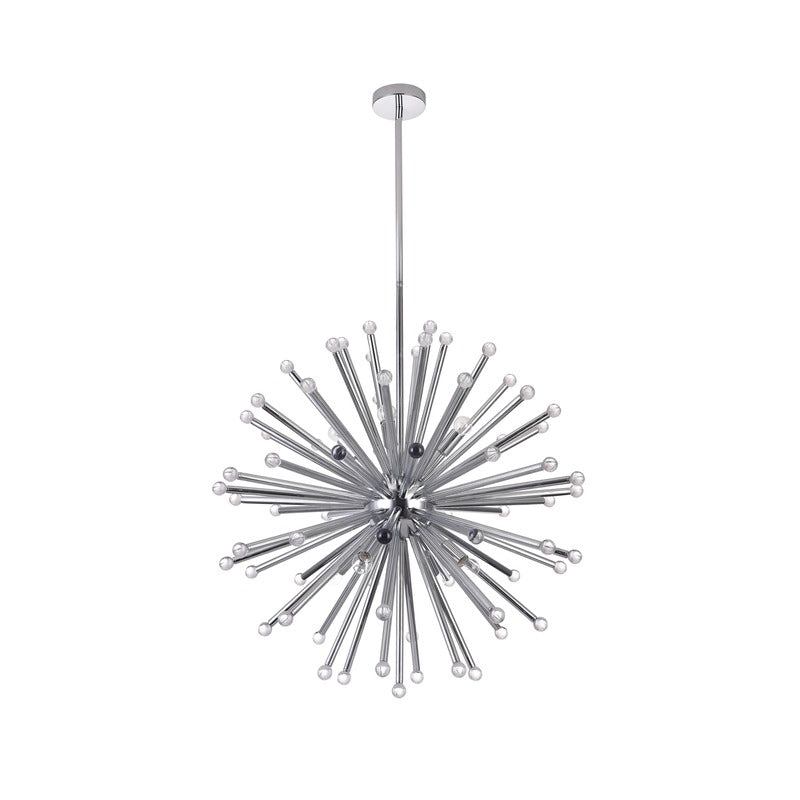 Chrome Glass Chandelier by Bethel - view 2