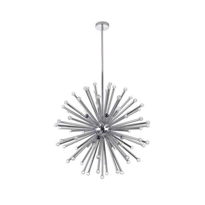Chrome Glass Chandelier by Bethel - view 2