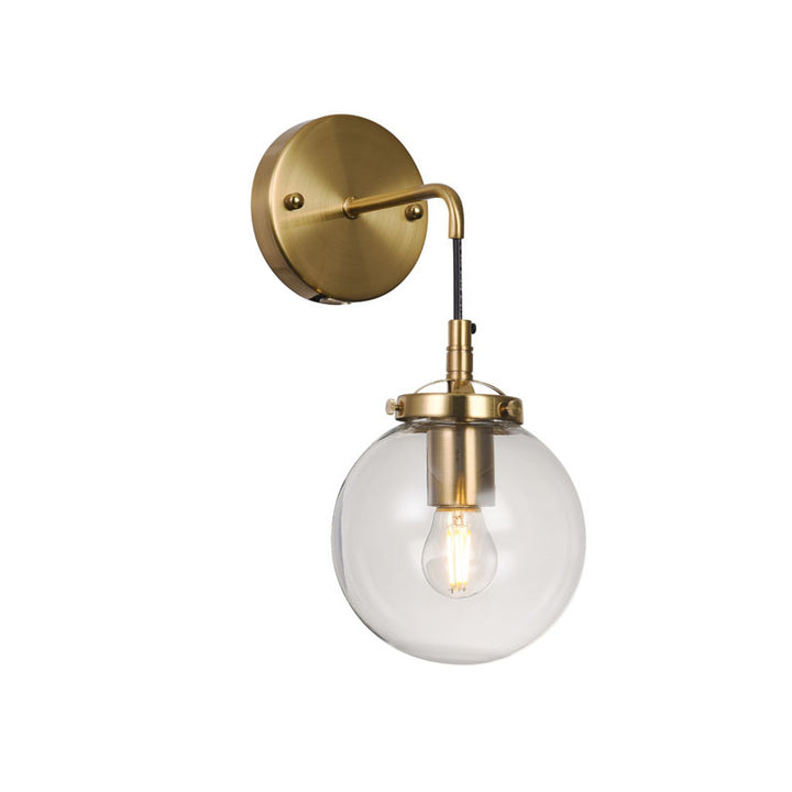 Brass Frame with Black Wall Sconce by Bethel