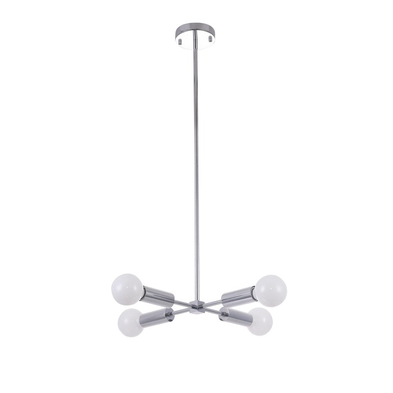 Frame Ceiling Fixture with Four Arms &amp; Visible