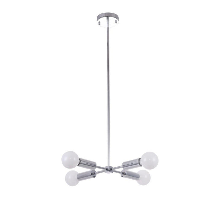 Frame Ceiling Fixture with Four Arms &amp; Visible