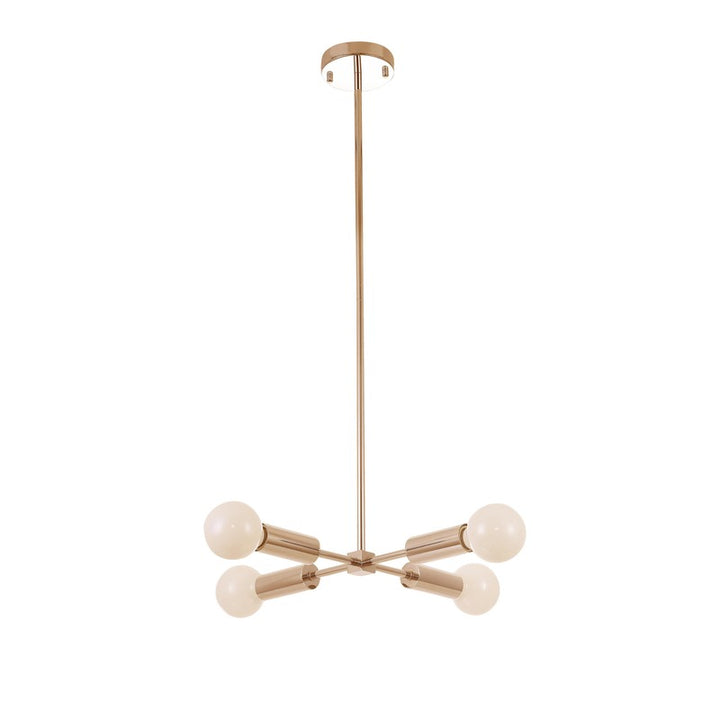Frame Ceiling Fixture with Four Arms &amp; Visible