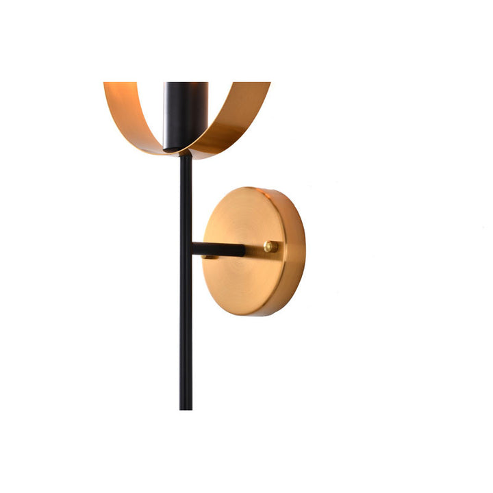 Black &amp; Golden Bronze Wall Sconce