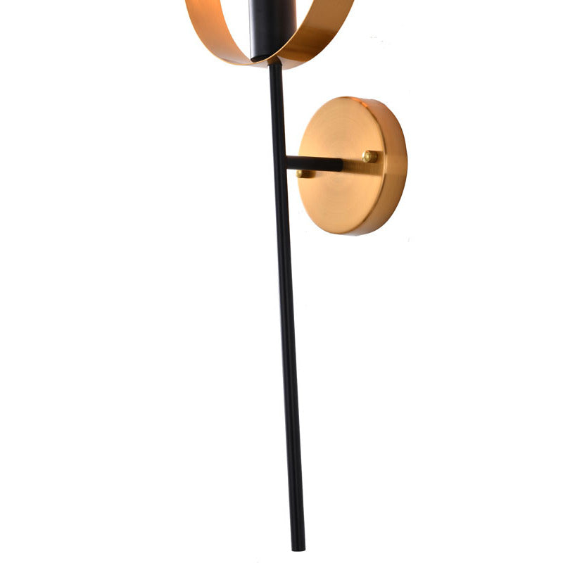 Black &amp; Golden Bronze Wall Sconce