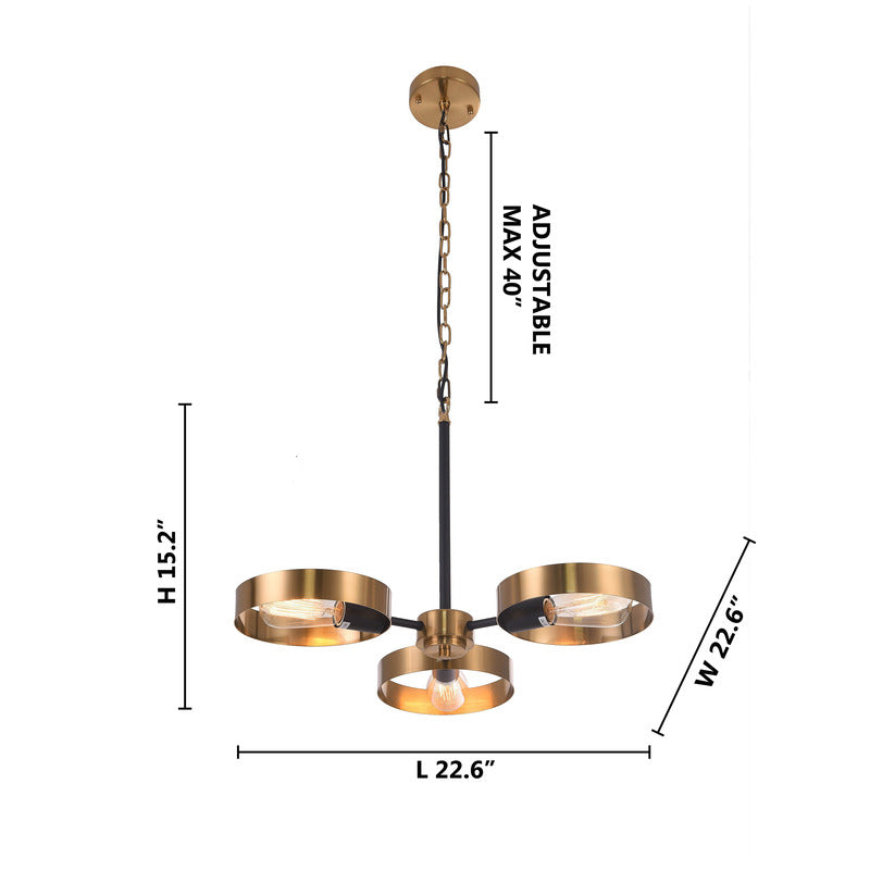Ceiling Fixture with and Golden Accents by Bethel - view 4