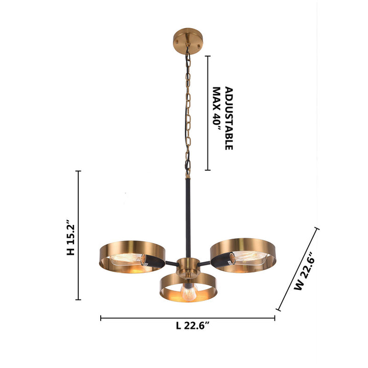 Ceiling Fixture with and Golden Accents by Bethel - view 4