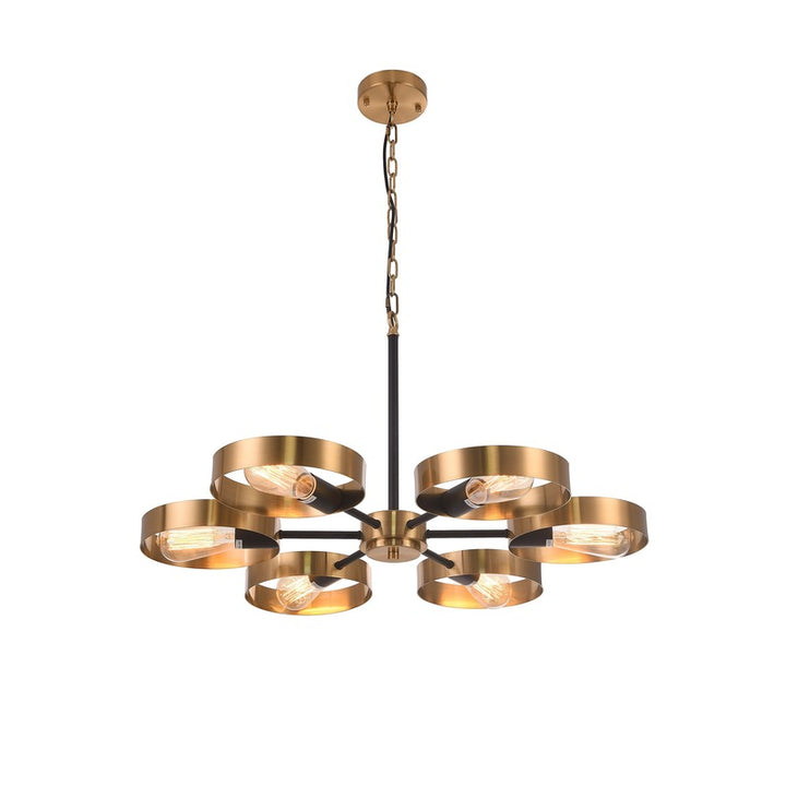 Ceiling Fixture with and Golden Accents, 28.2", by Bethel