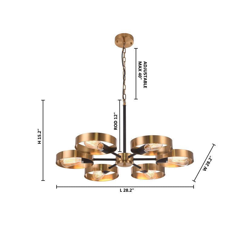 Ceiling Fixture with and Golden Accents by Bethel - view 7