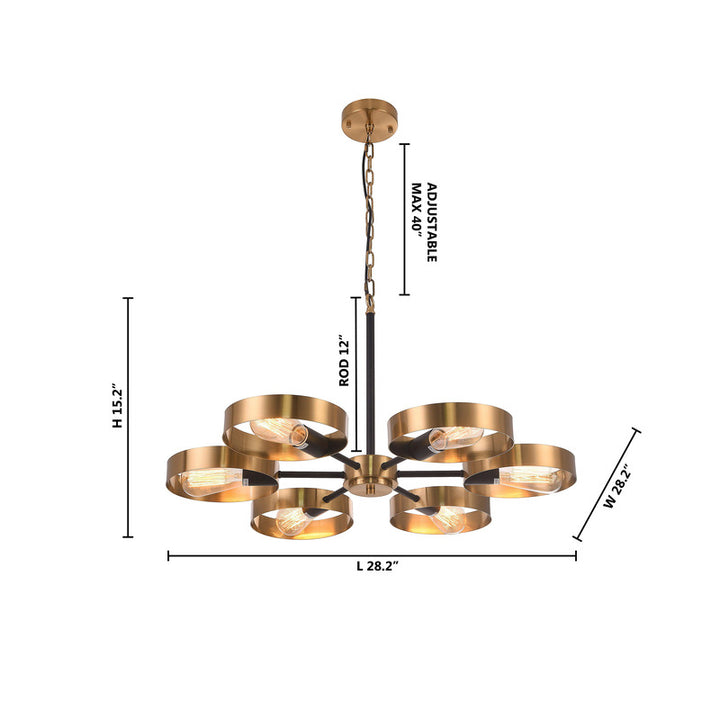 Ceiling Fixture with and Golden Accents by Bethel - view 7