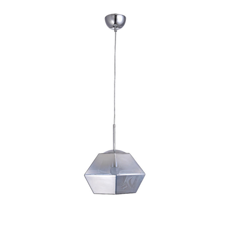 Acrylic Shade Single Pendant Light with Hardware by Bethel - view 2