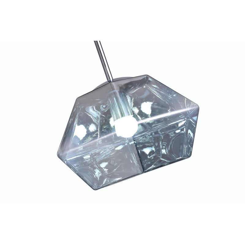 Acrylic Shade Single Pendant Light with Hardware by Bethel - view 3