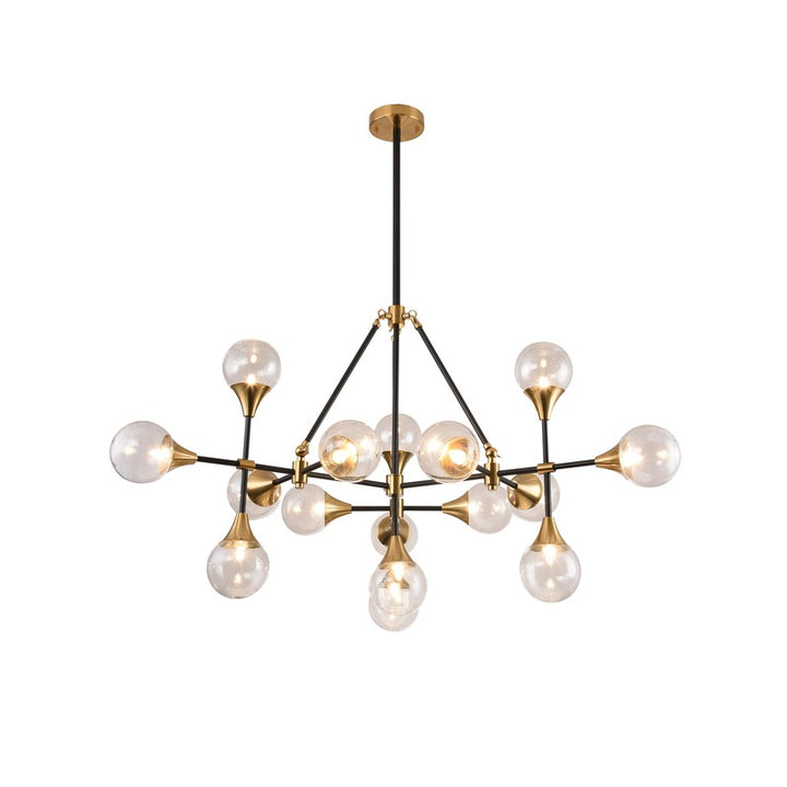 Frame with Hardware &amp; Clear Glass Shades Ceiling Fixture