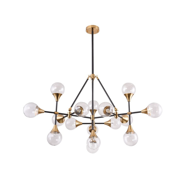 Frame with Hardware &amp; Clear Glass Shades Ceiling Fixture