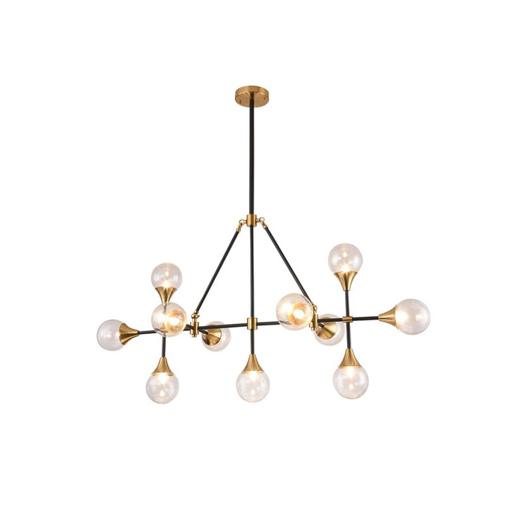 Frame with Hardware &amp; Clear Glass Shades Ceiling Fixture