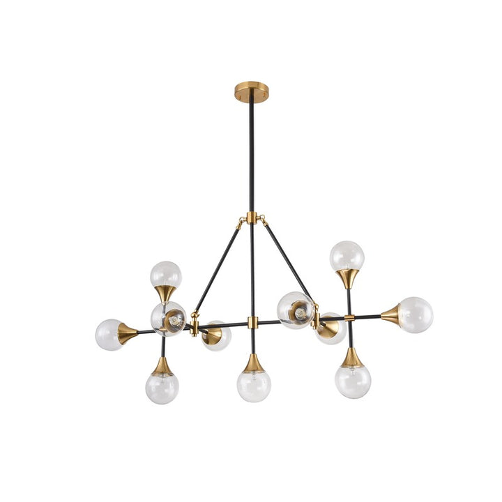 Frame with Hardware &amp; Clear Glass Shades Ceiling Fixture