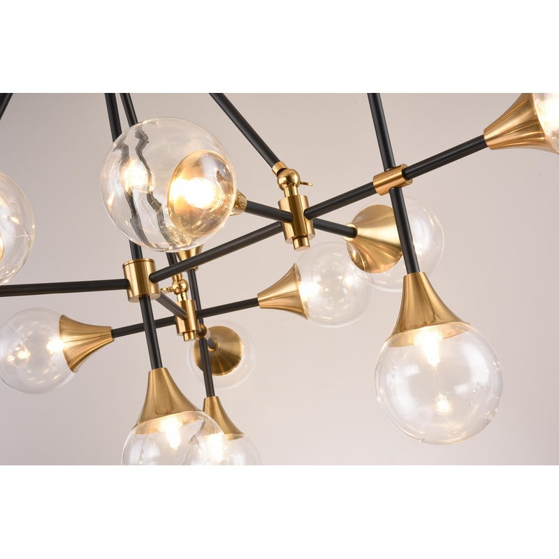 Frame with Hardware &amp; Clear Glass Shades Ceiling Fixture
