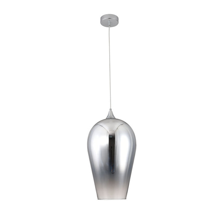 Single Pendant Light with Reflective Faded Glass Shade by Bethel - view 6