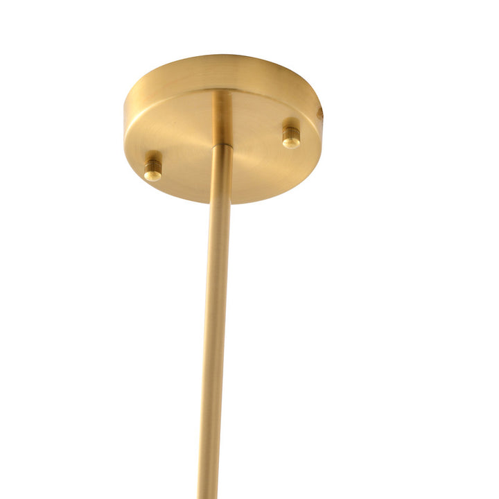 Frame Match Stick Arm Chandelier with Frosted Glass Shades by Bethel - view 8