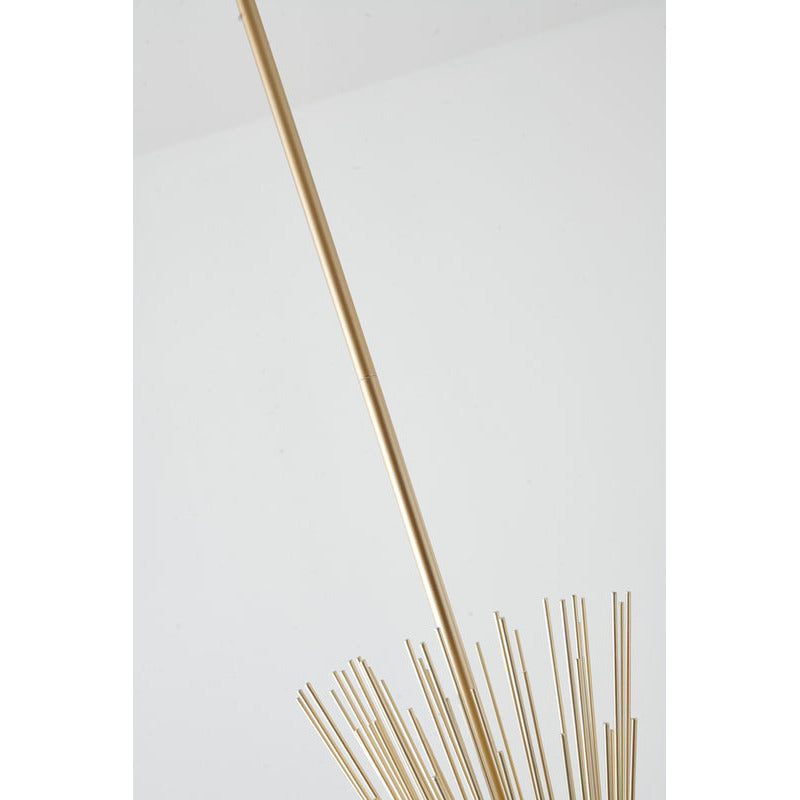 Gold Iron Pendant with Spiked Cone Shade by Bethel - view 3