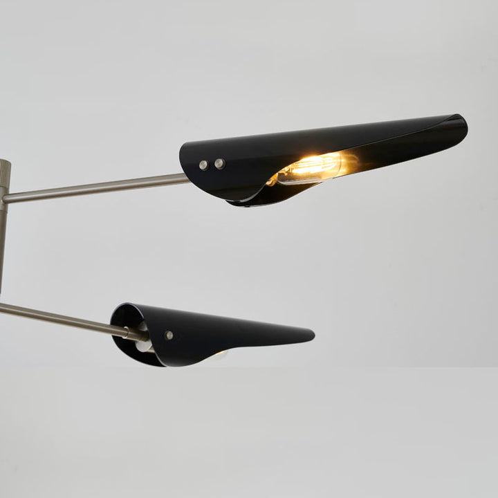 Metal Frame Chandelier with Shades by Bethel - view 7