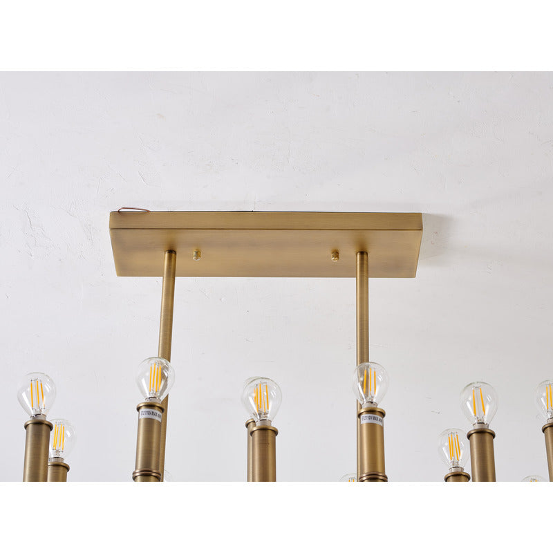 Bamboo Pipe Chandelier by Bethel - view 3