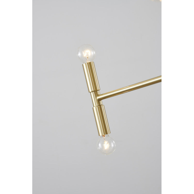 Three Tier Chandelier in a Satin Gold Finish by Bethel - view 3