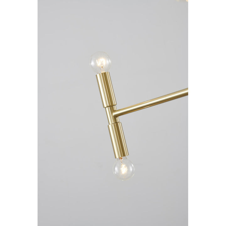 Three Tier Chandelier in a Satin Gold Finish by Bethel - view 3