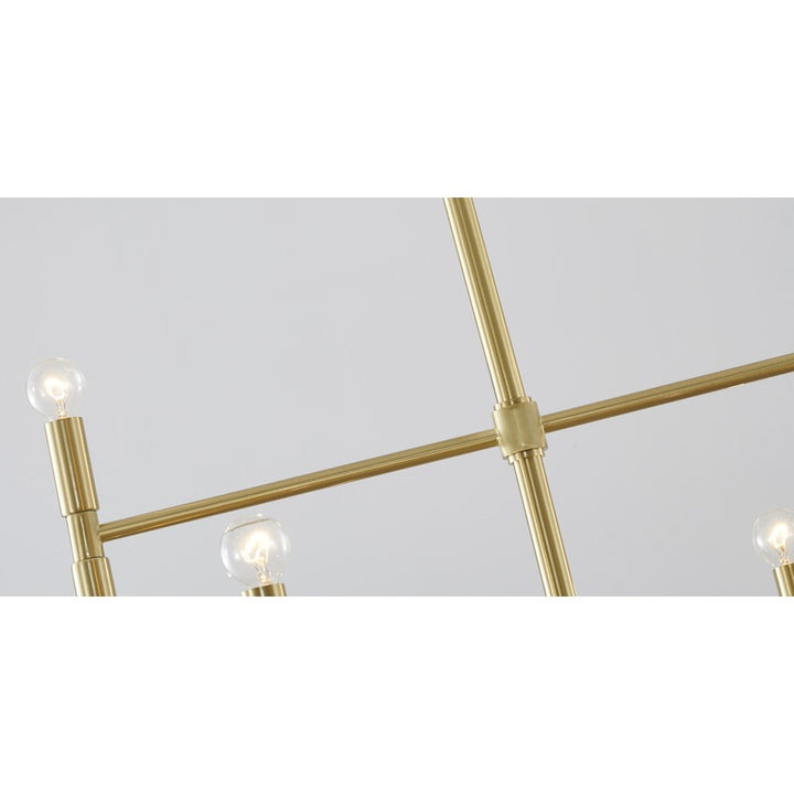 Three Tier Chandelier in a Satin Gold Finish by Bethel - view 4