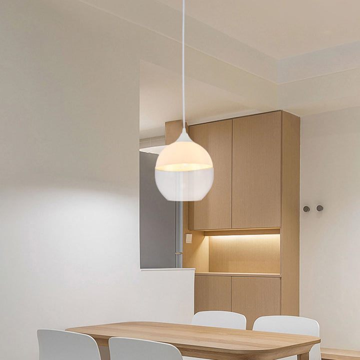 Single Pendant Light with Clear Glass Shade by Bethel - view 11