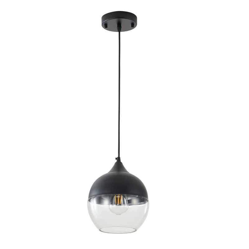 Single Pendant Light with Clear Glass Shade by Bethel - view 2