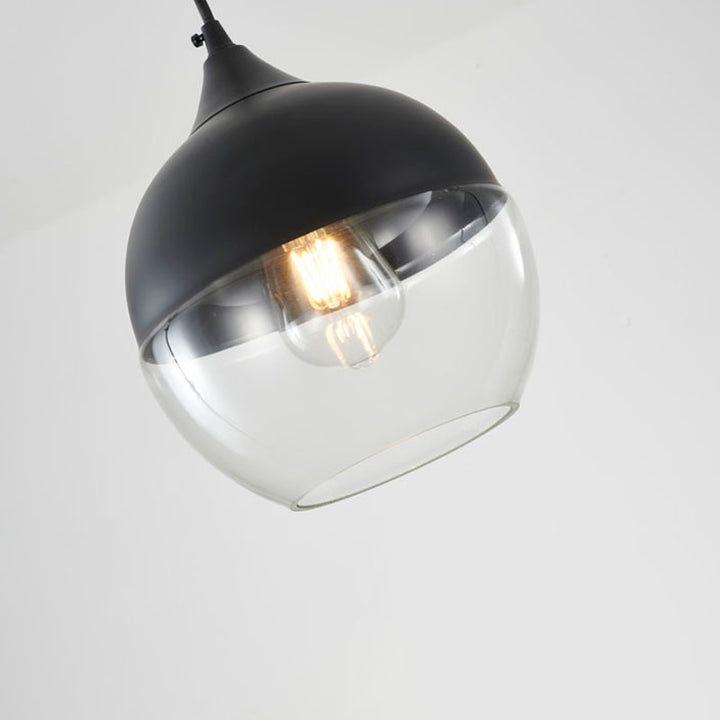 Single Pendant Light with Clear Glass Shade by Bethel - view 3