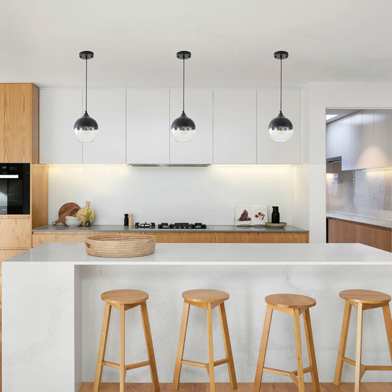 Single Pendant Light with Clear Glass Shade by Bethel - view 5