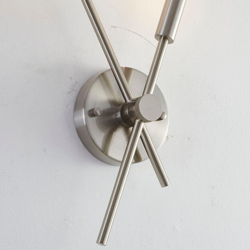 Two Pipe Arm Wall Sconce in a Finish by Bethel - view 8