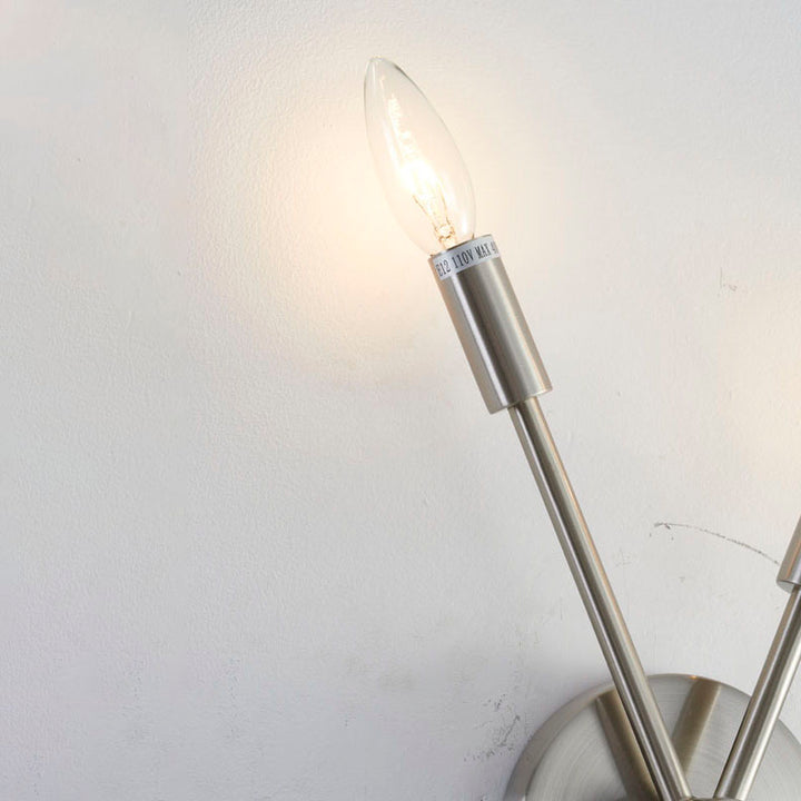 Two Pipe Arm Wall Sconce in a Finish by Bethel - view 9