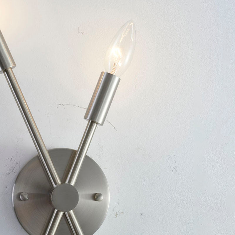 Two Pipe Arm Wall Sconce in a Finish by Bethel - view 10