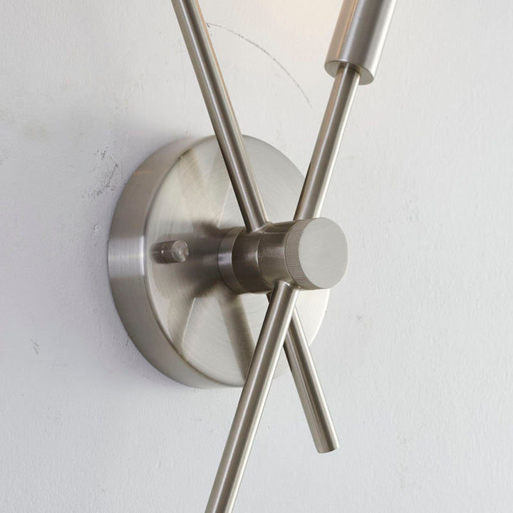 Two Pipe Arm Wall Sconce in a Finish by Bethel - view 11