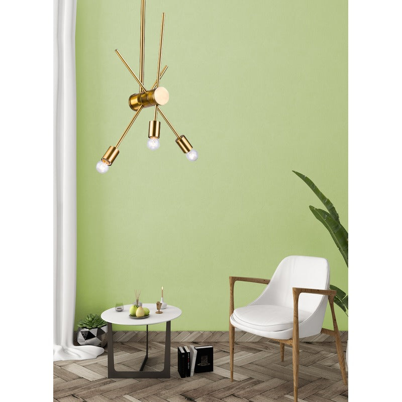 Frame Ceiling Fixture with Adjustable Three Arm by Bethel - view 2