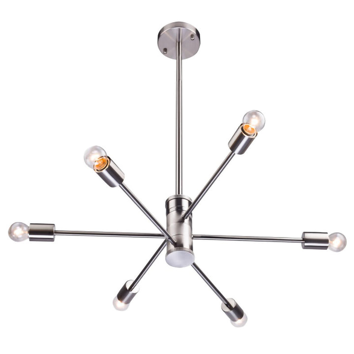 Frame Adjustable Arm Chandelier Arms in Satin Nickel by Bethel