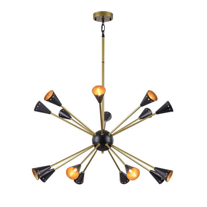 Matte Black Chandelier by Bethel